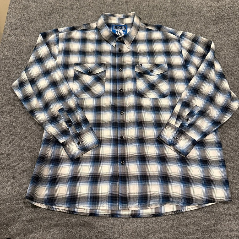 Dixxon Flannel Co West Coast Customs Plaid Button Up Mens 4X  Biker